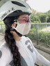 塔斯隊長（TOSUOD）自行車冰絲騎行口罩防風防塵男女公路車戶外運動騎行透氣防曬面罩 白色 曬單實拍圖