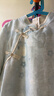 旗鉑漢服女童春秋2025新款兒童國風(fēng)旗袍裙 月綺羅藍色不含配飾 160 曬單實(shí)拍圖