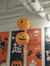 萬(wàn)圣節裝飾靜電貼南瓜道具店鋪布置裝扮酒吧掛飾背景氛圍燈籠掛件 萬(wàn)圣節條幅【一套裝送點(diǎn)膠】 曬單實(shí)拍圖