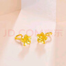 周六福黃金耳釘女足金999花卉耳飾耳針節(jié)日禮物 計價 2.26g 曬單實拍圖