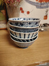 美濃燒（Mino Yaki）日本原裝進口餐具陶瓷碗日式飯碗家用套碗4.5英寸5件套禮盒裝 曬單實拍圖