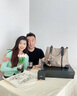 COLIN KOLLY奢侈包包女包品牌女士托特包七夕情人節生日禮物送女友老婆 CK-303卡其黑 禮盒裝 曬單實(shí)拍圖
