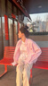 南木熊襯衫外套女秋冬季2025年新款復古格子長(cháng)袖襯衣小眾設計感寬松開(kāi)衫 粉色襯衫【90-120斤】 曬單實(shí)拍圖