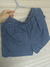 優(yōu)衣庫女裝棉質(zhì)松緊短褲/牛仔休閑居家可外穿473757 65 寶藍色 M 曬單實(shí)拍圖