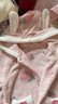 戴維貝拉（DAVE＆BELLA）保暖兒童睡衣兩件套女寶寶衣服冬季加厚秋冬幼兒服裝女童家居服 草莓印花 90 cm（建議身高80-90cm） 曬單實拍圖