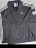 adidas情侶款復(fù)古風(fēng)梭織立領(lǐng)夾克外套男女阿迪達(dá)斯官方三葉草 深灰 S 曬單實拍圖