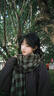 CACUSS圍巾女士秋冬季長(zhǎng)款大披肩外搭冬款護(hù)頸保暖圍脖女生生日禮物棕綠 曬單實(shí)拍圖