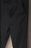 羅蒙（ROMON）休閑褲男夏季潮流西褲冰感寬松通勤商務(wù)彈力百搭褲子男 黑34 曬單實(shí)拍圖
