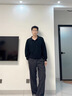 Cebrodz法國 直筒褲子男春秋季2025新款潮牌運動(dòng)男褲寬松闊腿學(xué)生休閑褲 黑色 L 曬單實(shí)拍圖