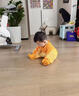 G. DUCKKIDS小黃鴨嬰兒衣服爬行服夏季拖地裝寶寶爬爬服兒童連體衣擦地板防臟 桔色包手包腳 春秋 90cm 90碼（身高75-83厘米，19- 曬單實拍圖