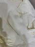 三彩獨醒冬款中長(cháng)款鵝絨服羽絨服外套披肩圍脖保暖女 奶油色 XL 曬單實(shí)拍圖