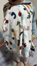 蕉內301H兒童睡衣男女童純棉家居服套裝透氣大童寶寶長(cháng)袖不悶汗春秋季 七彩積木塊 130 曬單實(shí)拍圖