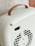 容聲取暖器家用暖風(fēng)機電熱取暖器桌面小型電暖器熱風(fēng)機電暖氣節能省電小型電熱烤火爐熱風(fēng)機 米色【兩檔調節】-單溫控-線(xiàn)長(cháng)2.4米 曬單實(shí)拍圖