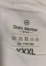 1號(hào)會(huì)員店One's Member新疆精梳棉10A抗菌男士短袖3件裝 白色  XL 曬單實(shí)拍圖