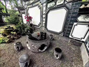 京石云石雕石桌石凳青石庭院圓桌椅一套花園茶桌天然大理石桌子戶(hù)外擺件 青石梅蘭竹菊方桌長(cháng)1米 一桌四 曬單實(shí)拍圖