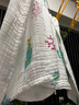 潔麗雅（Grace） 6層純棉嬰兒紗布浴巾A類新生寶寶兒童洗澡毛巾 110*110cm仙人掌 曬單實(shí)拍圖