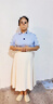 伯德小姐黑色a字長裙女正裝傘裙職業(yè)小個子通勤半裙面試裙子西裝半身裙 曬單實拍圖