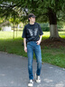 Calvin KleinJeans25春夏男士復(fù)古休閑通勤ck微彈合體楔形錐形牛仔褲4RAB701 UL7-牛仔藍(lán) 28 曬單實(shí)拍圖