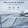 羅萊家紡 A類冰絲席【可機(jī)洗】抗菌防螨涼席床笠款三件套藍(lán)180*200*30 曬單實(shí)拍圖