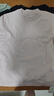 棉的美學(xué)純棉拼接插肩袖長(cháng)袖T恤女春秋新款內搭休閑圓領(lǐng)上衣 「撞色款更顯瘦」暗藍白 L 「推薦100-120斤」 曬單實(shí)拍圖