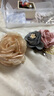默研（MOYAN）韓版絹紗布藝胸花輕薄花朵胸針優(yōu)雅別針外套毛衣職業(yè)套裝配飾品女 香檳色胸針款 曬單實(shí)拍圖
