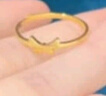 中國(guó)黃金（CHINA GOLD）蝴蝶結(jié)黃金戒指女足金開(kāi)口單戒指環(huán)女生日禮物送女朋友老婆 足金蝴蝶結(jié)開(kāi)口戒指 金重約1.4g 曬單實(shí)拍圖