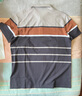 金利來(lái)GY goldlion金利來(lái)男士中年短袖棉t恤條紋半袖薄款夏裝爸爸休閑體 8561卡其 2XL 180 曬單實(shí)拍圖