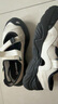 斐樂(lè)（FILA）FUSION斐樂(lè)瑪麗珍涼鞋女鞋新款涼拖魔術(shù)貼海螺沙灘鞋 微白/黑-WB 37.5 曬單實(shí)拍圖