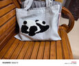 野獸派家居（tbh）野獸派帆布袋PANDA POMPOM熊貓系列手提袋全棉刺繡購(gòu)物袋 熊貓嘭嘭 PANDA POMPOM 帆布袋 曬單實(shí)拍圖