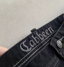 卡賓（CABBEEN）【暗褶捏褶】卡賓直筒拼接牛仔褲男裝2025秋季新款復古水洗黑長(cháng)褲 煤黑色01 S /165/46 曬單實(shí)拍圖