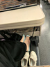 MOTOROID飛機腳墊長(cháng)途旅行歇腳吊床便攜腳托足踏腳蹬火車(chē)高鐵睡覺(jué)擱腳神器 黑色（帶收納袋） 曬單實(shí)拍圖