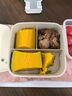 小熊（Bear）電熱飯盒 加熱飯盒 保溫飯盒 1.0L免注水便捷式低音恒溫不粘內膽分隔飯盒DFH-D10Q1 曬單實(shí)拍圖