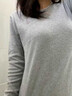 恒源祥秋衣秋褲女士純棉內衣抗菌防螨薄款棉毛衫打底保暖內衣秋冬季套裝 淺灰【中領(lǐng)】 【7A抗菌防螨】 L 【建議120-140斤】 曬單實(shí)拍圖