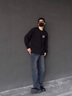 班仕利意大利品牌男士睡衣冬季珊瑚絨加厚加絨保暖套頭家居服男 黑色 XL (適合體重130-150斤) 曬單實拍圖