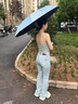 DEATKN德國全新加厚雨傘自動黑膠晴雨兩用傘雙人防曬男女太陽傘紫外線 2000+級傘面黑膠防曬 梧桐杏 新10骨分叉3+1抗風(fēng)結(jié)構(gòu)  霧面蝕刻手柄 曬單實拍圖
