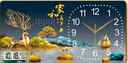 鵬創(chuàng  )現代輕奢鐘表掛鐘客廳家用時(shí)尚萬(wàn)年歷電子鐘餐廳裝飾畫(huà)日歷表時(shí)鐘 曬單實(shí)拍圖