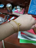 中國黃金（CHINA GOLD）黃金手鏈足金兩世歡金手鏈女蓮蓬金珠手串送媽媽七夕情人節禮物 金約1.95g+摯愛(ài)玫瑰禮盒 曬單實(shí)拍圖