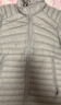 迪卡儂（DECATHLON）短款羽絨服輕薄薄外套戶(hù)外運動(dòng)保暖內膽排骨羽絨服TREK100 男款-冰川灰-立領(lǐng) M 曬單實(shí)拍圖