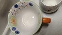 松發(fā)瓷器陶瓷馬克杯大容量早餐杯杯子男咖啡杯辦公喝水杯女 橘綠大花 曬單實(shí)拍圖