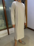 VeniMasee嬰兒棉男士睡裙寬松大碼一體式裸睡神器免穿內褲浴袍7A抗菌睡袍男 紳士灰 XL 【推薦體重110-150斤】 曬單實(shí)拍圖