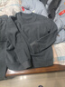 京東京造輕薄暖搖粒絨抗靜電秋季加絨男士睡衣男家居服情侶睡衣鯊魚(yú)灰M 曬單實(shí)拍圖