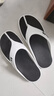 回力（Warrior）拖鞋男女夏季軟底人字拖簡(jiǎn)約百搭休閑情侶涼鞋 0268 白/黑 42-43 曬單實(shí)拍圖