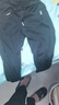 汐嘻冰絲夏季薄款褲子男休閑工作耐磨直筒商務(wù)運(yùn)動(dòng)工裝青年加絨長(zhǎng)褲 黑色+黑色 XL 建議110-140斤左右 曬單實(shí)拍圖