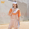 361°泳衣女分體式游泳衣三件套女款204新款泡溫泉泳衣保守女泳裝 橘粉色 M 身高155-160cm體重40-49kg 曬單實(shí)拍圖