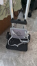 BOLERBEAR中小學(xué)生書(shū)包拉桿架通用初中兒童手拖拉小拉車(chē)推爬樓梯可折疊靜音 黑色靜音大輪【背板款】 曬單實(shí)拍圖