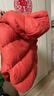 巴拉巴拉童裝兒童羽絨服寶寶男女童2025冬裝新款嬰兒外套保暖上衣泡芙羽絨 紅色小南瓜61003-白鴨絨 90 （充絨量71g 適合1-2歲） 曬單實(shí)拍圖
