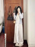 蝶嬌諾（DIEJIAONUO）衛(wèi)衣女2025年秋季女裝新款穿搭女套裝小香風(fēng)鹽系氣質(zhì)顯瘦港風(fēng)休閑 開衫+內(nèi)搭+褲子 S 曬單實(shí)拍圖