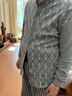 宜而爽中老年人保暖內衣秋冬季男士純棉開(kāi)衫單件上衣棉衣 曬單實(shí)拍圖