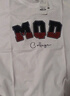 馬騎頓（MQD）男大童夏季新品學(xué)院風(fēng)基礎(chǔ)百搭字母短袖親膚輕薄T恤 本白 160 曬單實(shí)拍圖