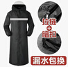 朱夏明霽雨衣成人電動車雨衣男士一體式防暴雨衣外賣騎行單人自行車雨披 黑色連體XXL碼 曬單實拍圖